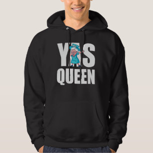 Vintage Queen Sunglasses British Crown Union Jack Hoodie