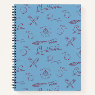Vintage QUIDDITCH™ Sketch Pattern Notebook