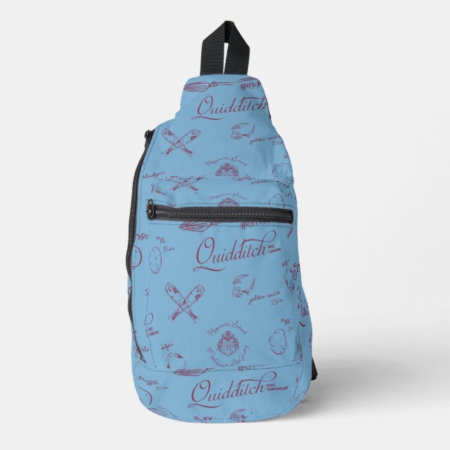 Vintage QUIDDITCH™ Sketch Pattern Sling Bag (Front)