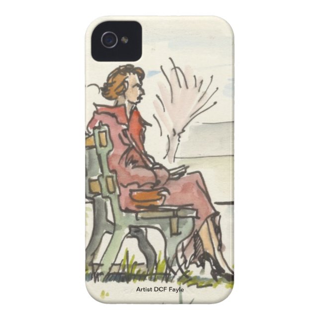 Vintage Quiet Moment Blackberry Case (Back)