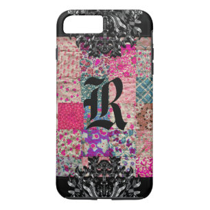 Vintage Quilt Monogram iPhone 8 Plus/7 Plus Case