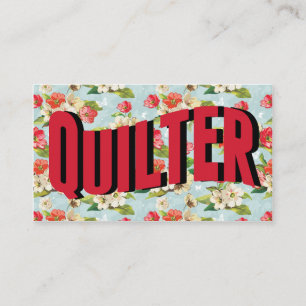 Vintage Quilter Quilting Business Cards