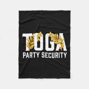 Vintage Quote Fraternity Sorority Toga Party Secur Fleece Blanket
