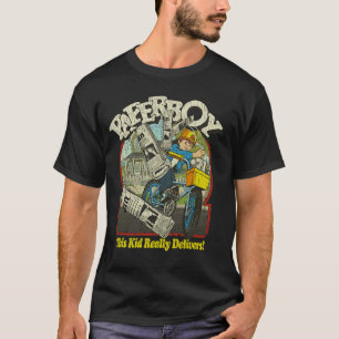 Vintage Quote Paper Boy Quote This Kid Really Deli T-Shirt