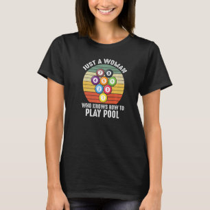 Vintage Quote Pool Billiard 8 Ball T-Shirt