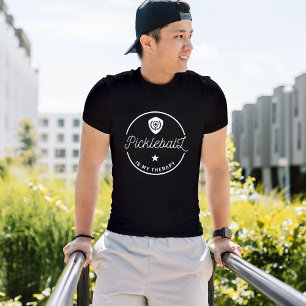 Vintage Quotes Club Team Pickleball Is My Therapy T-Shirt