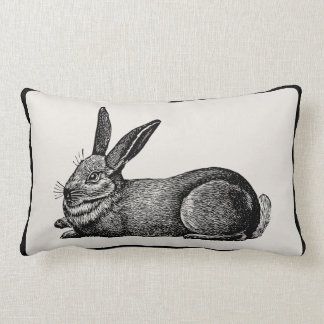 Vintage Rabbit Artisan Pillow - Pick Your Colour