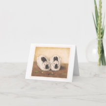 Vintage Rabbit Blank Cards