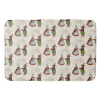 Vintage Rabbit Couple in Victorian Clothing