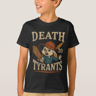 Vintage Rabbit Death To Tyrants Retro 90s  T-Shirt