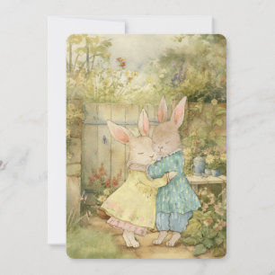 Vintage Rabbit Greeting Card