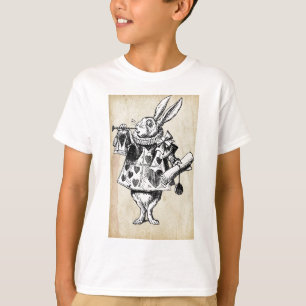 Vintage Rabbit in Hearts T-Shirt