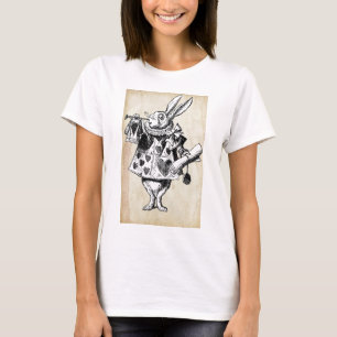 Vintage Rabbit in Hearts T-Shirt
