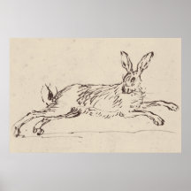 Vintage Rabbit Print
