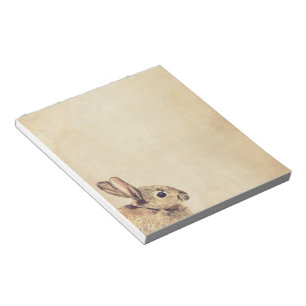 Vintage Rabbit Sketch Small Notepad