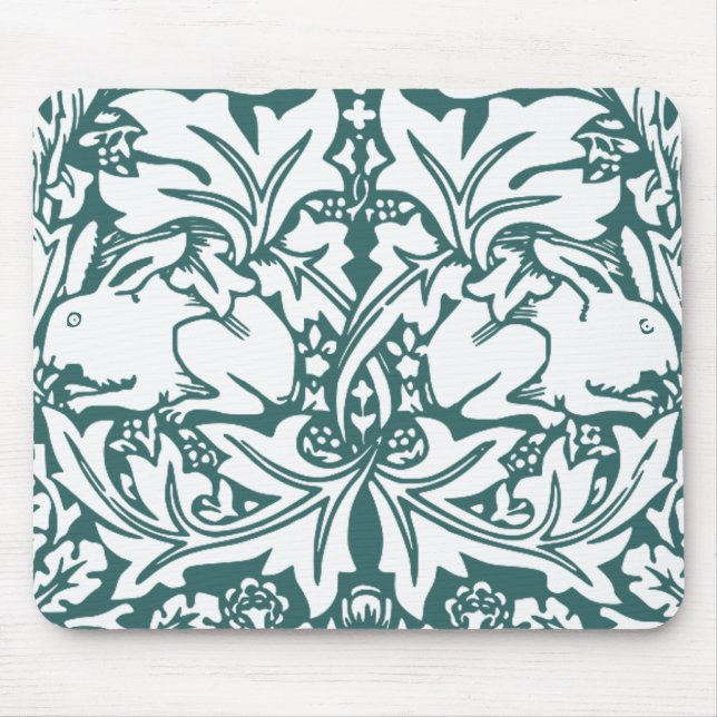 Vintage Rabbits Mouse Mat (Front)