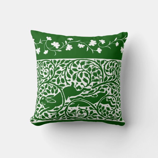 Vintage rabbits Throw Pillow 16" x 16" (Front)