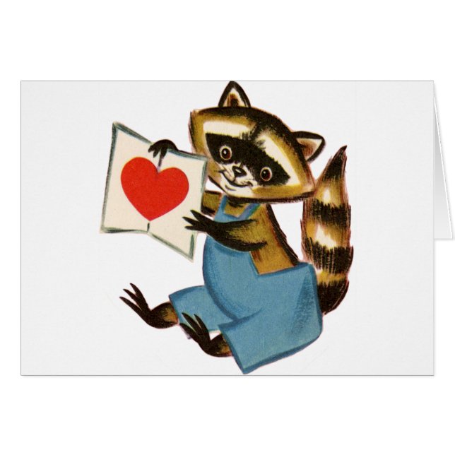 Vintage Raccoon Love (Front Horizontal)