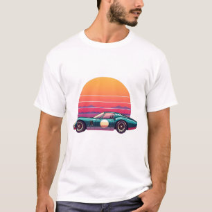 Vintage Race Car at Sunset T-Shirt