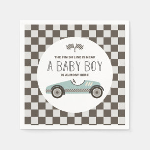Vintage Race Car Baby Shower Napkin