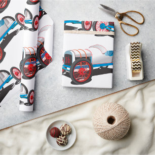 Vintage Race Car Classic Auto Wrapping Paper