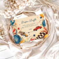 Vintage Race Car Diapper Raffle