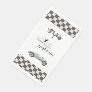 Vintage Race car  Napkin