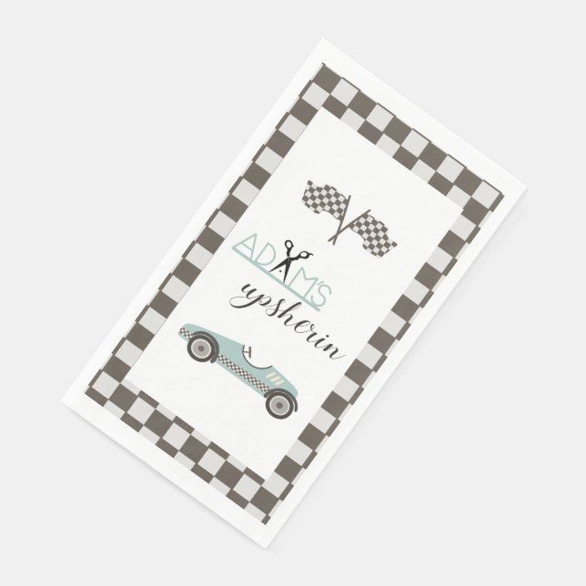 Vintage Race car  Napkin (Corner)