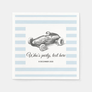 vintage, race car,  racer, Cocktail Paper Napkins