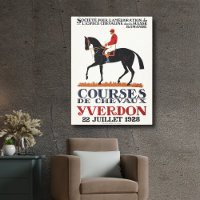 Vintage Race Horse Derby Jockey Equestrian