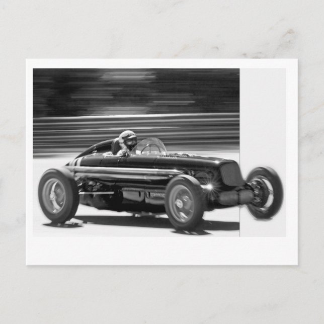Vintage Racer Postcard (Front)