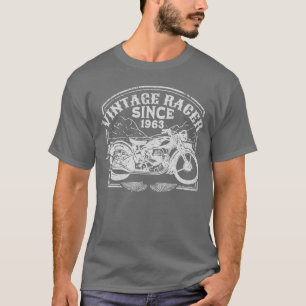 Vintage Racer Since 1963 Retro Motorbike  Motorcyc T-Shirt