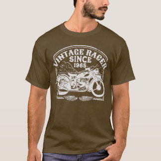Vintage Racer Since 1965 Retro Motorbike Motorcyc T-Shirt