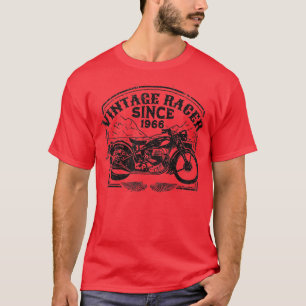 Vintage Racer Since 1966 Retro Motorbike  Motorcyc T-Shirt