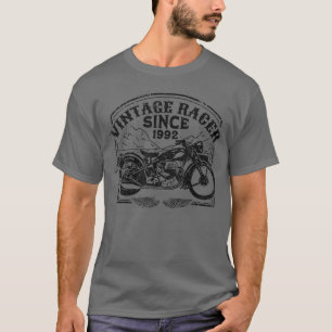 Vintage Racer Since 1992 Retro Motorbike Motorcyc T-Shirt