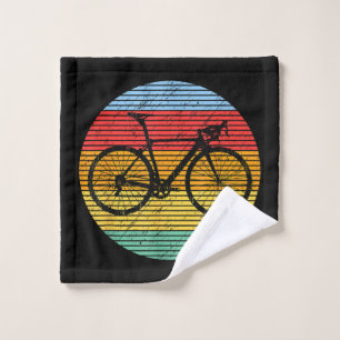 Vintage Racing Bicycle Funny Road Bike Racer Gift Wash Cloth