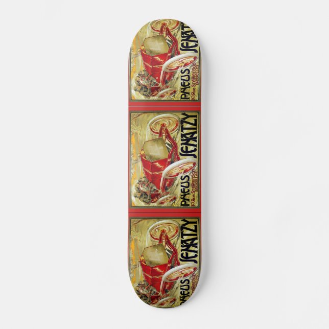 Vintage Racing Car Design Skateboard (Front)