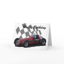Vintage Racing Car Happy Birthday 3