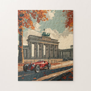 Vintage racing car in Berlin Jigsaw Puzzle