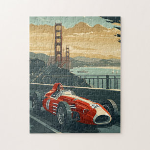 Vintage Racing Car in San Francisco  Jigsaw Puzzle