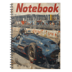 Vintage Racing Car  Notebook