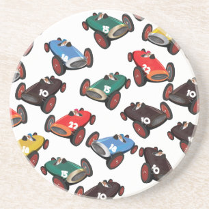 Vintage Racing Cars Coaster