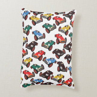 Vintage Racing Cars Decorative Cushion