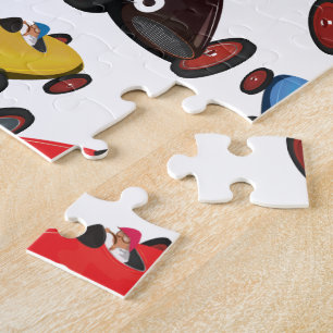Vintage Racing Cars Jigsaw Puzzle