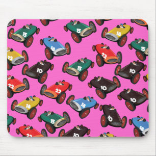 Vintage Racing Cars Mouse Mat