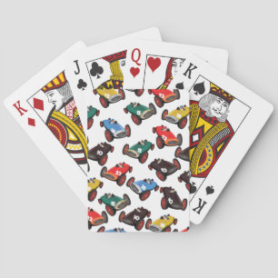 Vintage Racing Cars Playing Cards