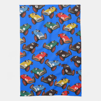 Vintage Racing Cars Tea Towel