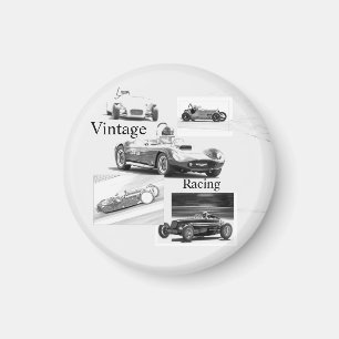 Vintage Racing Magnet