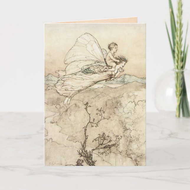Vintage Rackham Fairy Card (Front)