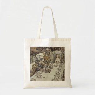 Vintage Rackham Mad Tea Party Alice in Wonderland Tote Bag